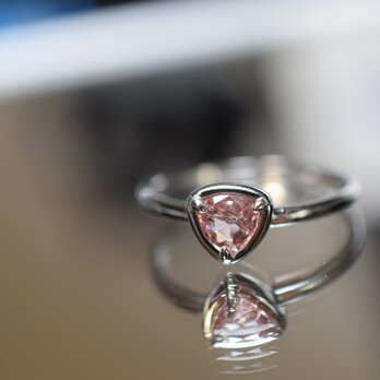 RG10-166 シルバー 非加熱 赤香色 スピネル リング ミャンマー産 フリーサイズ 指輪 金属アレルギー対応