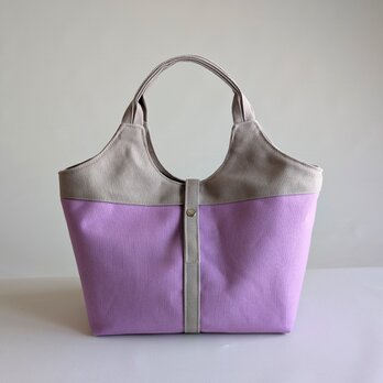 8号帆布のちょうどいいツートントート(アイスグレー×ラベンダー)