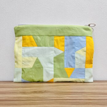パッチワークのポーチ（大）