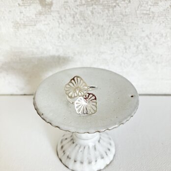 蓮の葉　オープンリング　｜Silver　