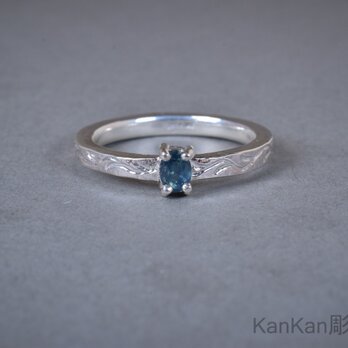 モンタナサファイアのリング