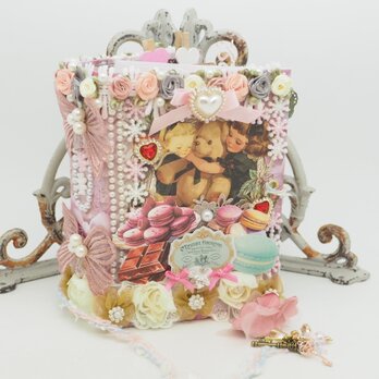 女の子とくまちゃん♡おすそ分けファイル♡ジャンクジャーナル♡コラージュ♡BOOKタイプ