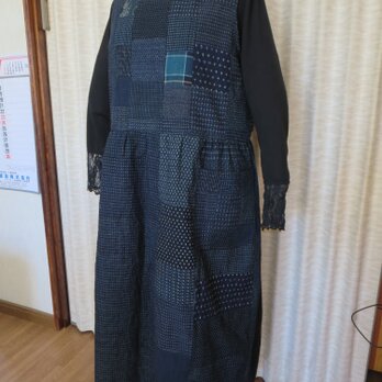 古布絣ジャンパースカート