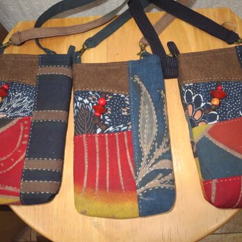 古布スマホショルダー