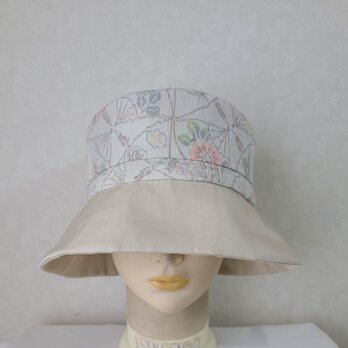 魅せる☆素材の良さが光る♪大島紬のバイカラークロッシュ～ベージｭ