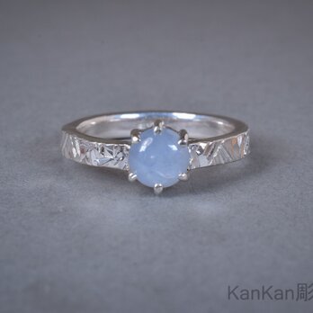 スターサファイアのリング