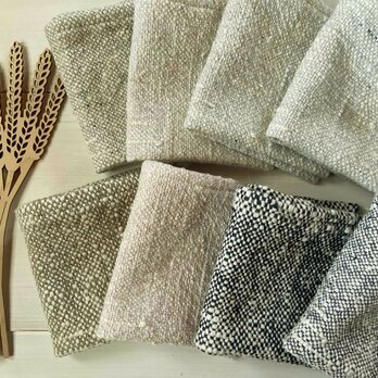 　ガラ紡オーガニックコットン　ハンカチ