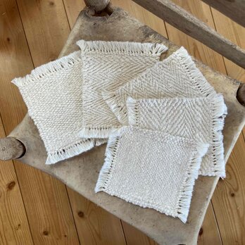 ガラ紡オーガニックコットン　コースター