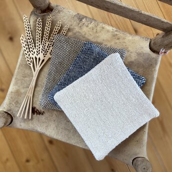 ガラ紡オーガニックコットン　ポットマット