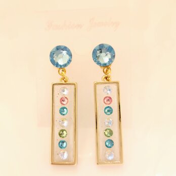 Luce アクアマリンのピアス