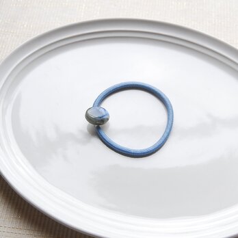 ラブラドライトのヘアゴム　