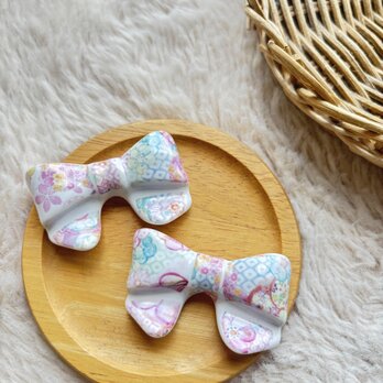 和柄　リボン箸置き　2個