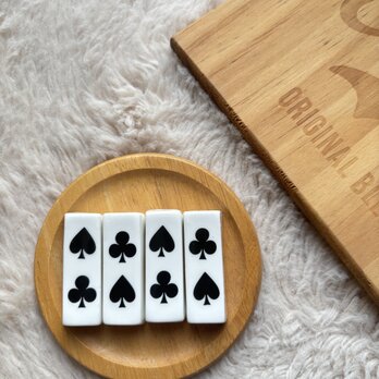 クローバー　スペード　トランプ　箸置き 4つ