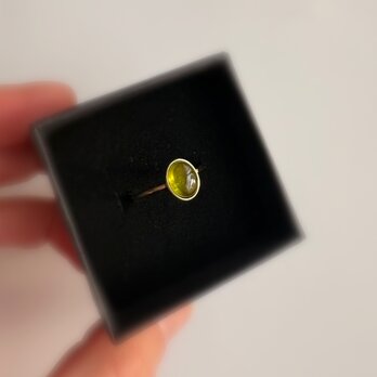 春〜夏抹茶グリーン〜希少石ベスビアナイトリング