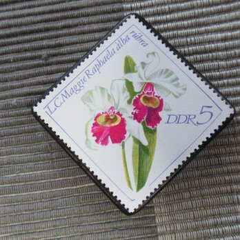 ドイツ　花切手ブローチ10771