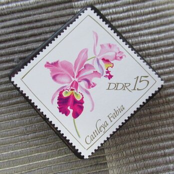 ドイツ　花切手ブローチ10773