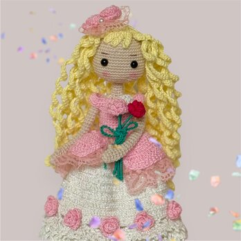 あみぐるみ・女の子✿Sleeping Beauty ・着せ替えお人形さん