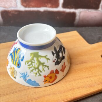 海のいきもの　茶碗　飯碗