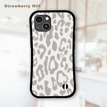 ヒョウ柄 レオパード　耐衝撃 グリップケース iPhoneケース