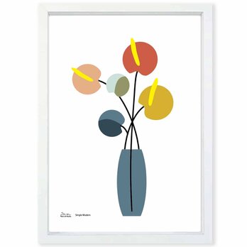 シンプリー　花　送料無料 　あらゆるお部屋のポスター　イラスト　ポスター　アートポスター　アート/sei検索新着順　3989