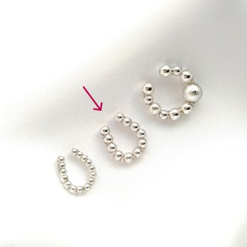 [イヤカフ] silver-pearl mini