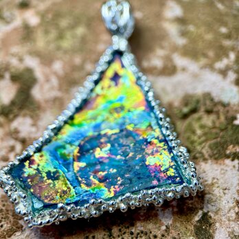 ローマングラスsilverペンダント