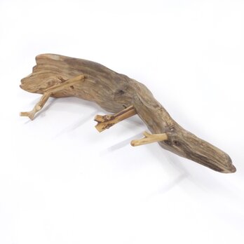 【温泉流木】薄皮流木にかわい小枝流木の壁掛けフック ウォールフック 流木インテリア