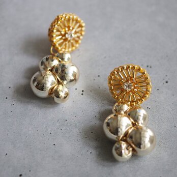 『sun cloud』（ゴールド）ピアス/イヤリング【受注】