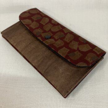 柿渋染め　長財布　26B4