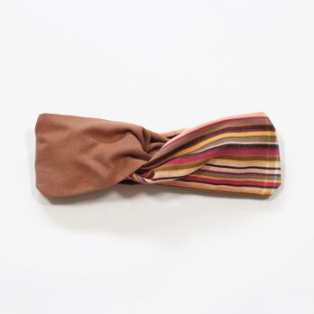 淡い彩り、優しい風合い。キコイのヘアターバン 幅広 ふっくら ボリューム ヘアターバン