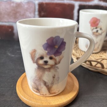 マルチーズ　マグカップ　200cc