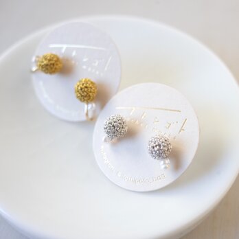 耳飾り pico（淡水パール使用）