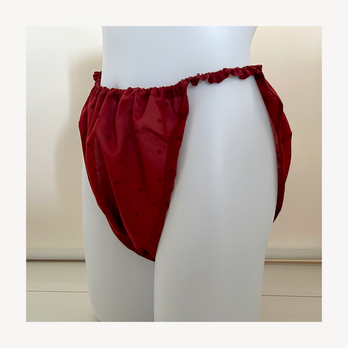 エアリーショーツ｜ダークレッドドット