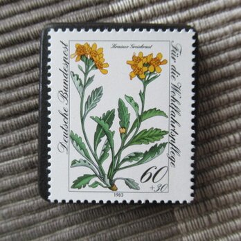 ドイツ　花切手ブローチ10777