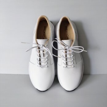 ◇26新作◇本革スニーカー◇無料サイズ調整◇ホワイト◇厚底4cmソール◇外反母趾◇無料色変更◇