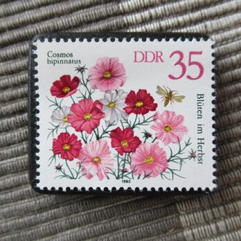 ドイツ　花切手ブローチ10784