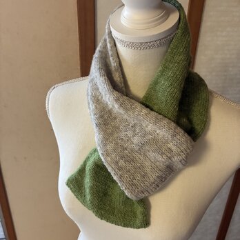 No.1570 カシミア配合手編みマフラー