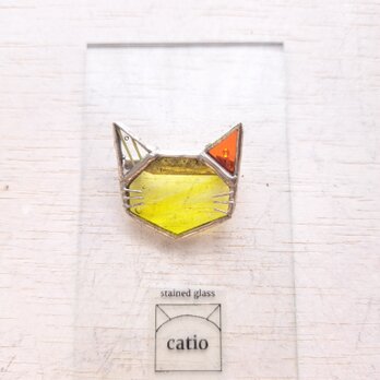 Whisker brooch/ lemon ＆ orange