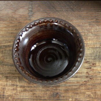 点描小鉢（鉄錆）