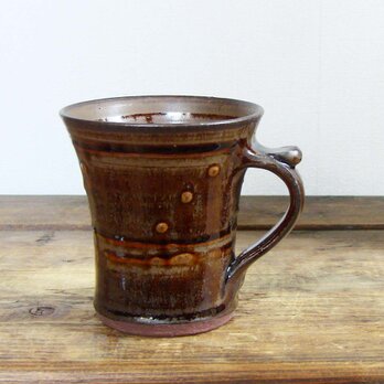 点描マグカップ（鉄錆）／オーダー可