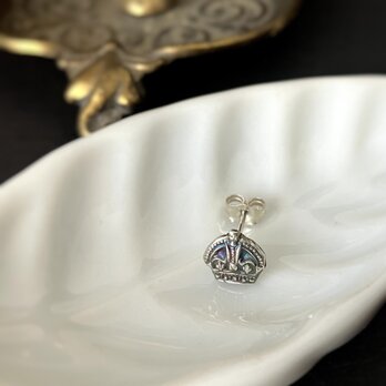 ROYAL CROWN earring - silver