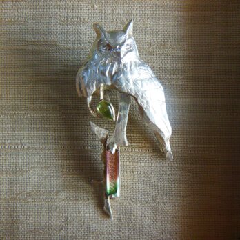 バイカラートルマリン　ピンブローチ