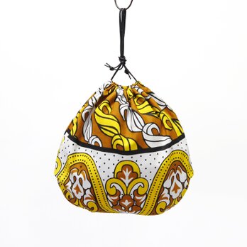 かごバッグ用 インナーバッグ（内袋）巾着袋 バスケット サイザルバッグ