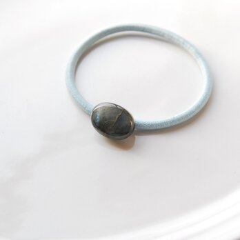 ラブラドライトのヘアゴム　