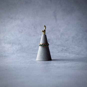 282 グリーンミスト – カルセドニーのゴールドリング