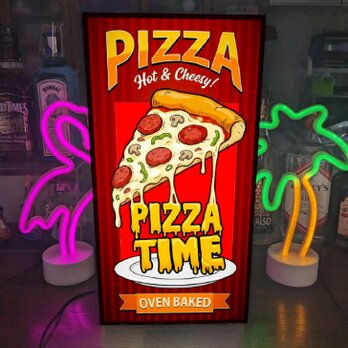 【Lサイズ】ピザ イタリアン イタリア料理 焼きたて パン 店舗 キッチンカー 照明 看板 置物 アメリカン雑貨 ライトBOX
