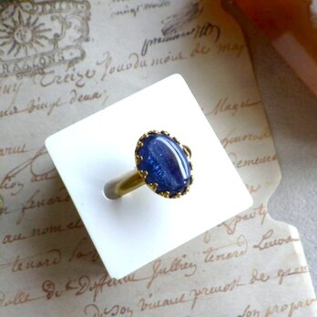 クラウンシリーズ ■ オーバル 天然石の指輪 ■ カイヤナイト