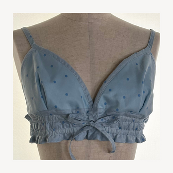 リラックスブラジャー｜ライトブルードット