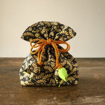 着物　絹　巾着　幸せを呼ぶFUGURO　プレミアム　