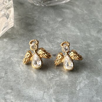 PA476-【 AVON 】エイボン・ヴィンテージピアス 1996 "Angelic Sparkle"